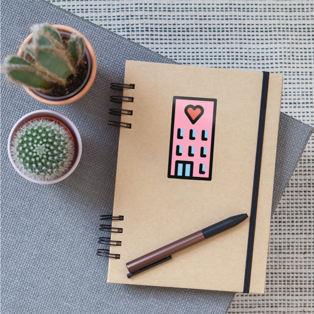 Love Hotel Moji Sticker - Emoji.Express - transparent glossy