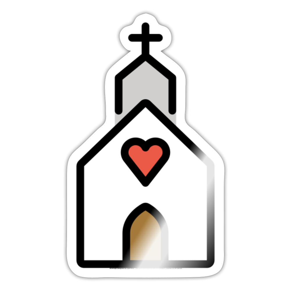 Wedding Moji Sticker - Emoji.Express - white glossy