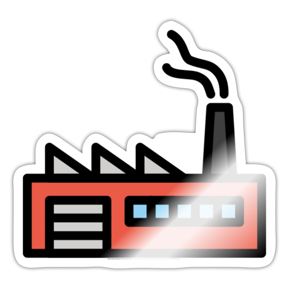 Factory Moji Sticker - Emoji.Express - white glossy