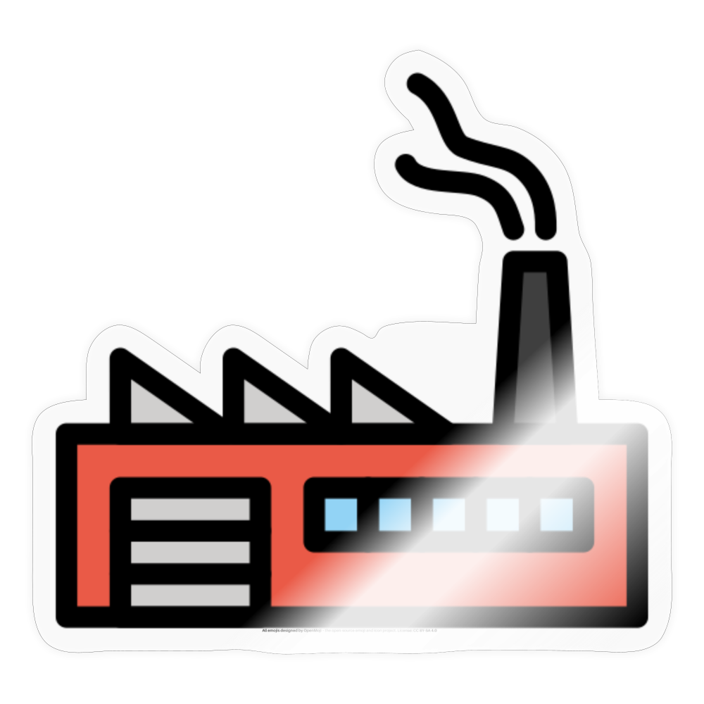 Factory Moji Sticker - Emoji.Express - transparent glossy