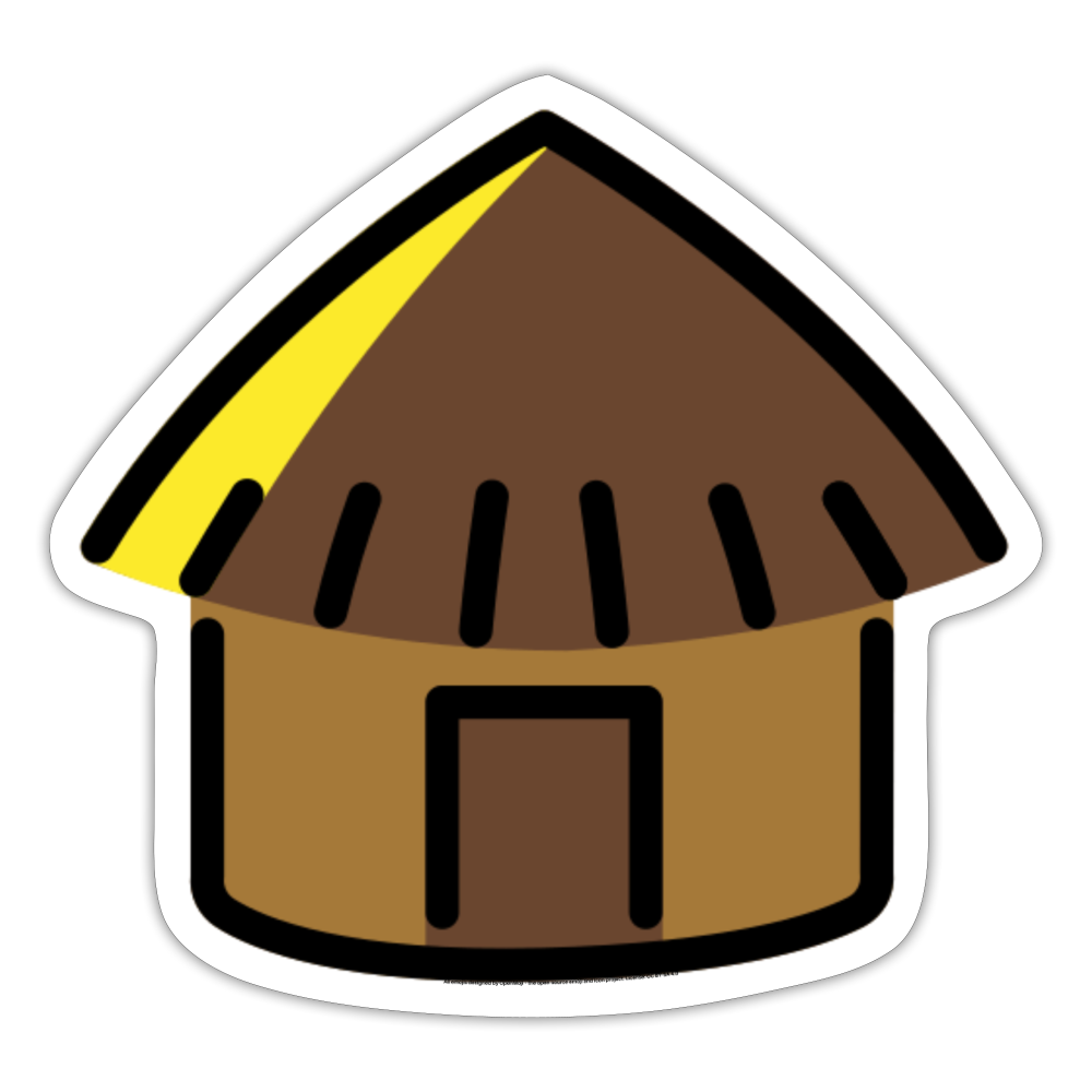 Hut Moji Sticker - Emoji.Express - white matte