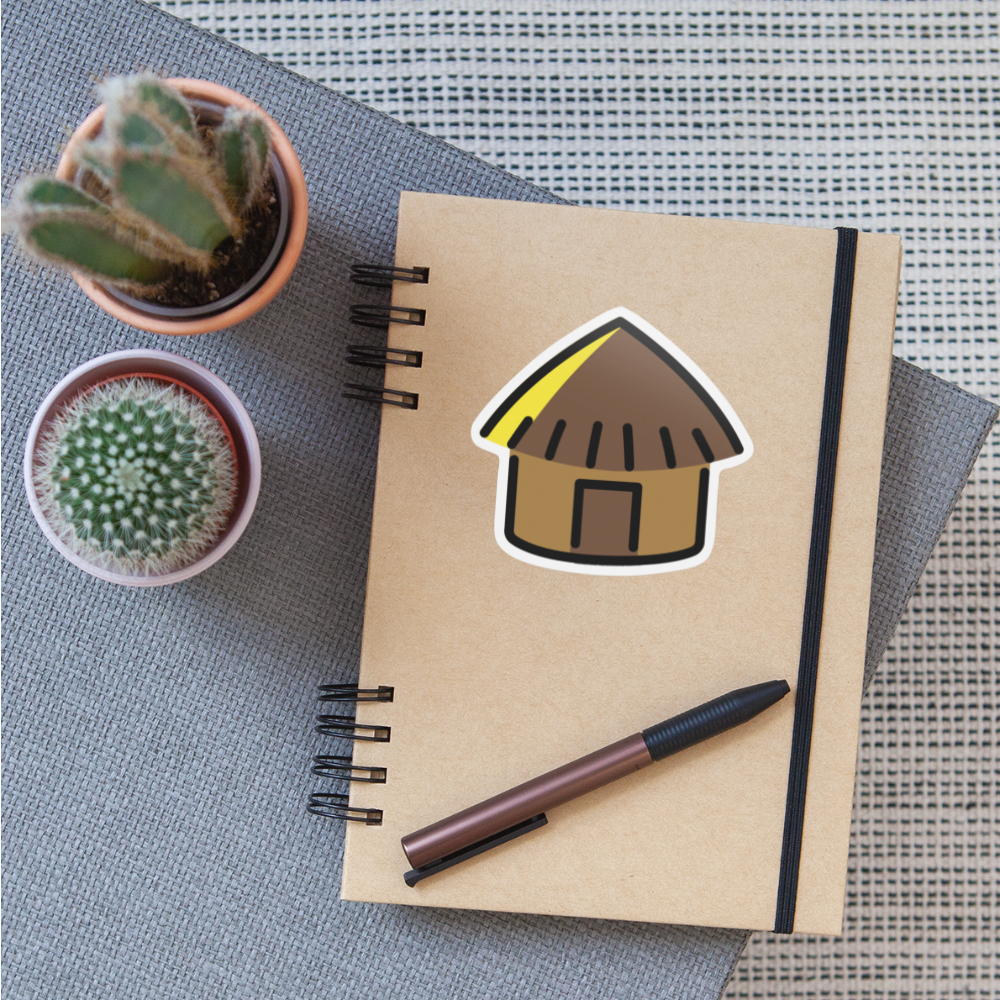 Hut Moji Sticker - Emoji.Express - white matte