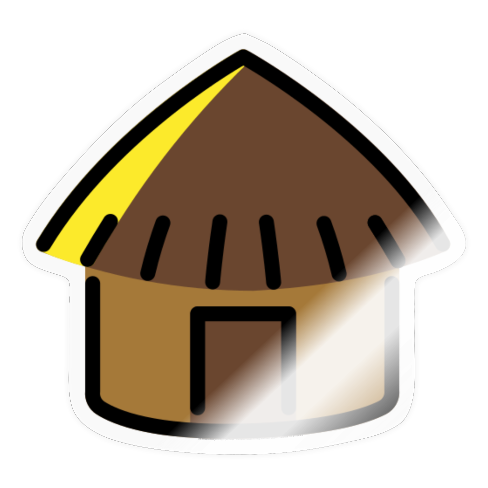 Hut Moji Sticker - Emoji.Express - transparent glossy