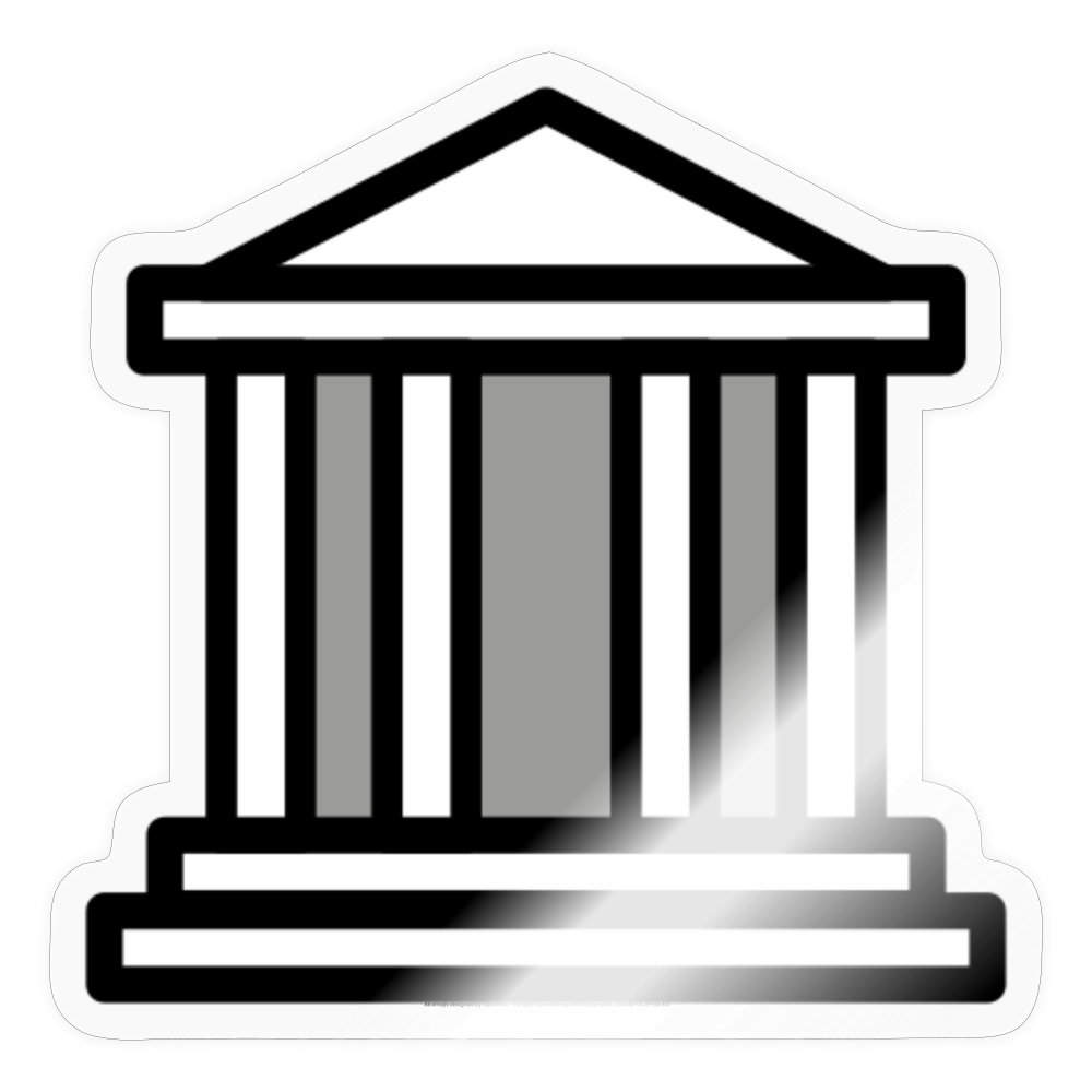 Classical Building Moji Sticker - Emoji.Express - transparent glossy