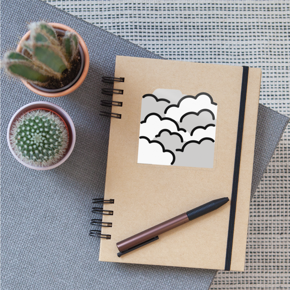 Fog Moji Sticker - Emoji.Express - transparent glossy
