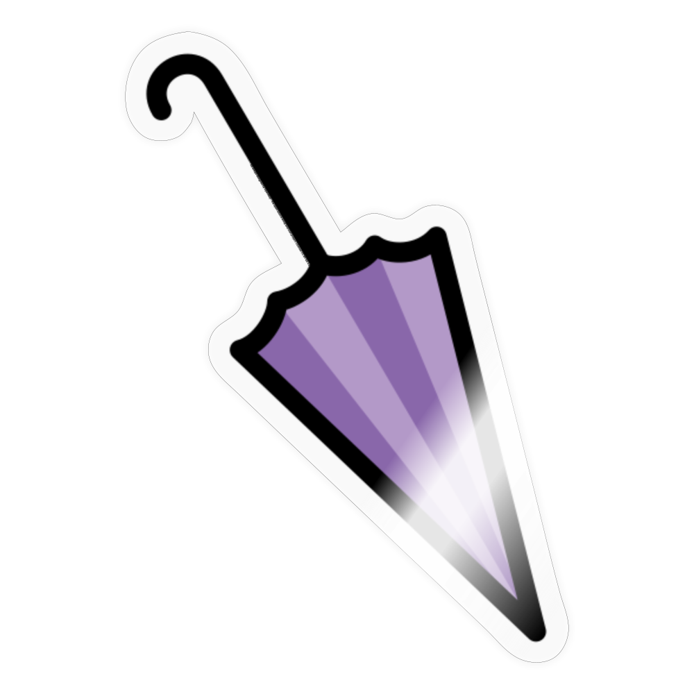 Closed Umbrella Moji Sticker - Emoji.Express - transparent glossy
