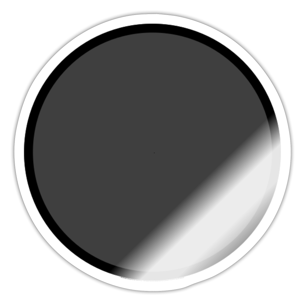 New Moon Moji Sticker - Emoji.Express - white glossy