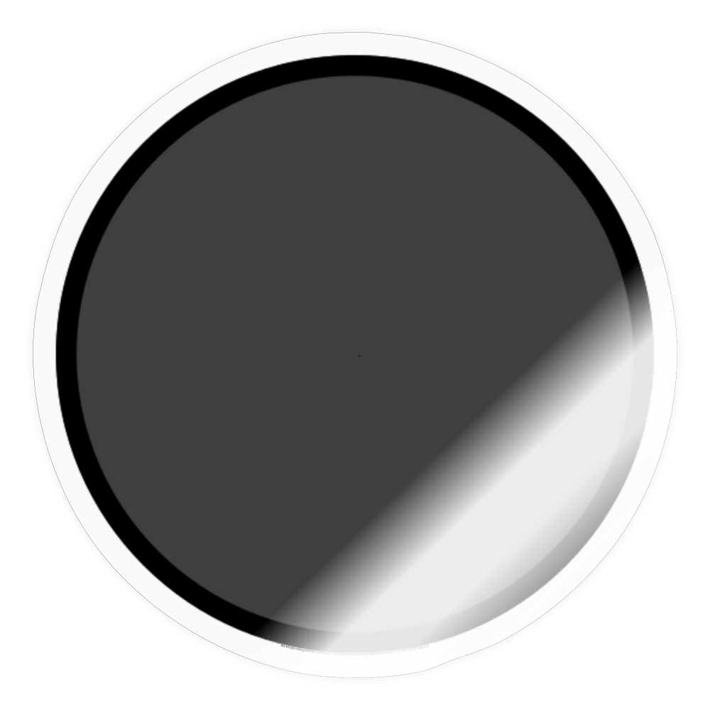 New Moon Moji Sticker - Emoji.Express - transparent glossy