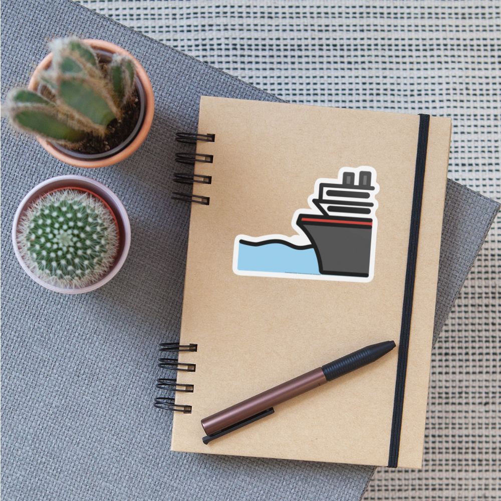 Ferry Moji Sticker - Emoji.Express - white matte