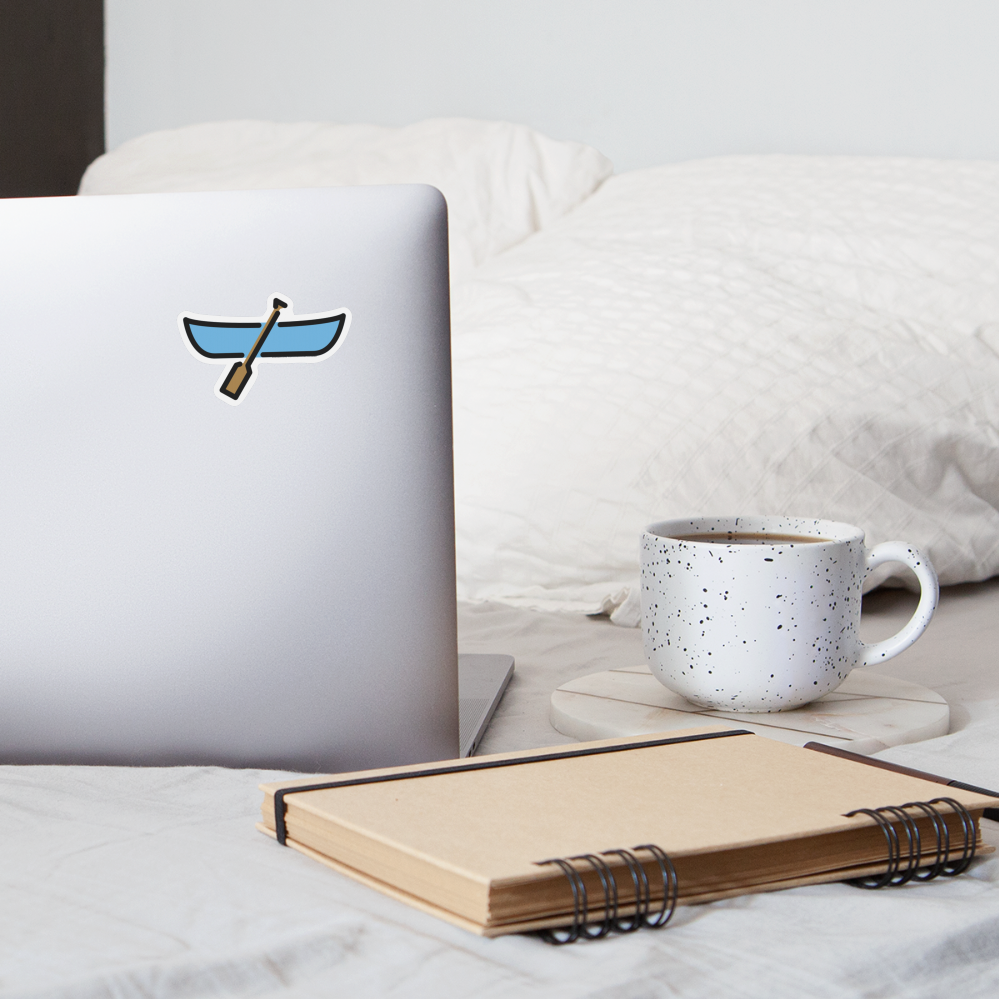 Canoe Moji Sticker - Emoji.Express - white matte