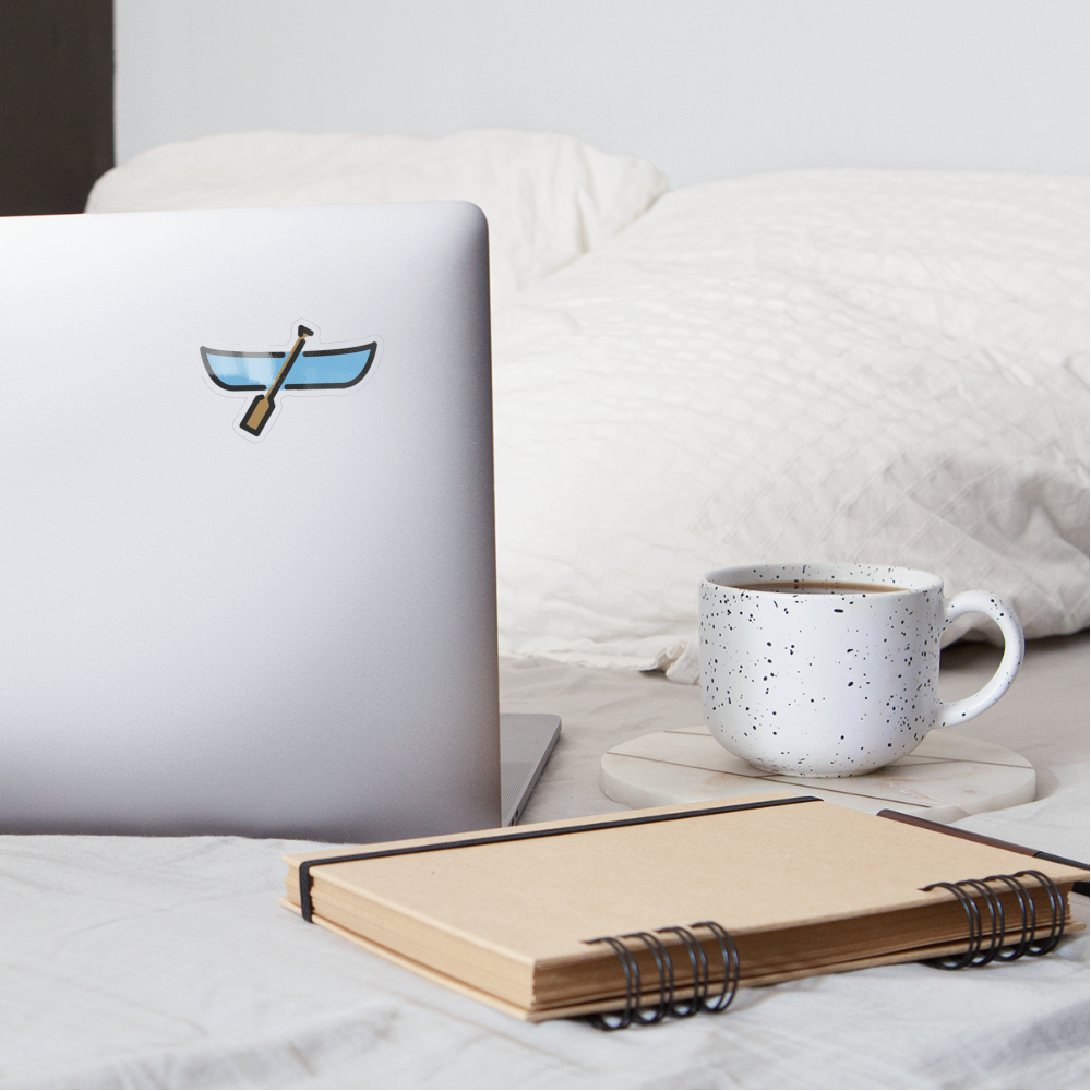 Canoe Moji Sticker - Emoji.Express - transparent glossy