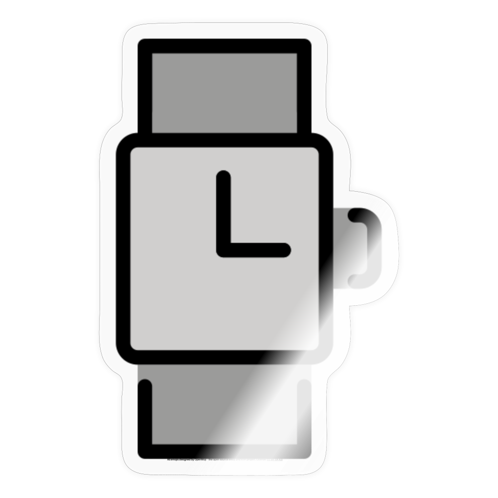 Watch Moji Sticker - Emoji.Express - transparent glossy