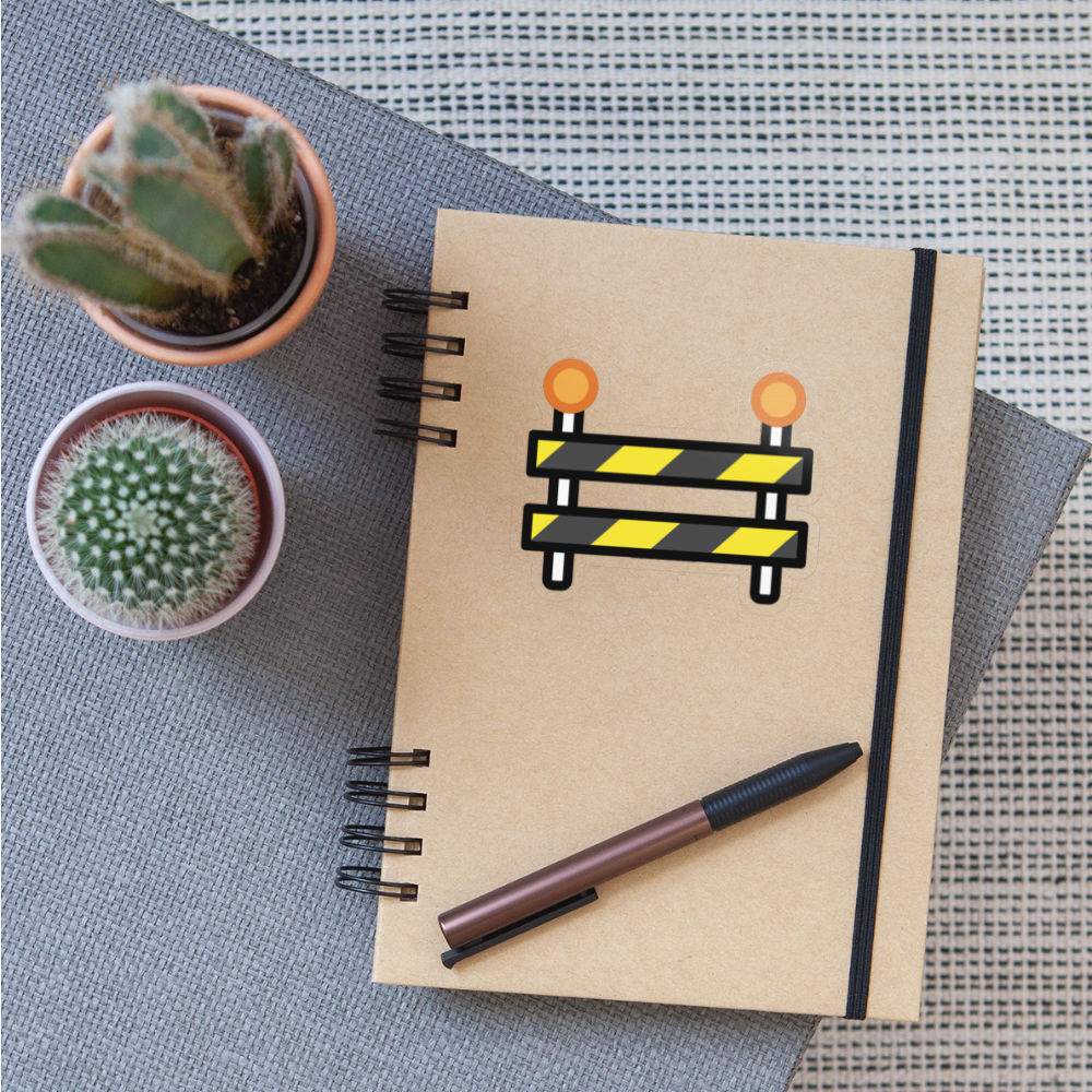 Construction Moji Sticker - Emoji.Express - transparent glossy