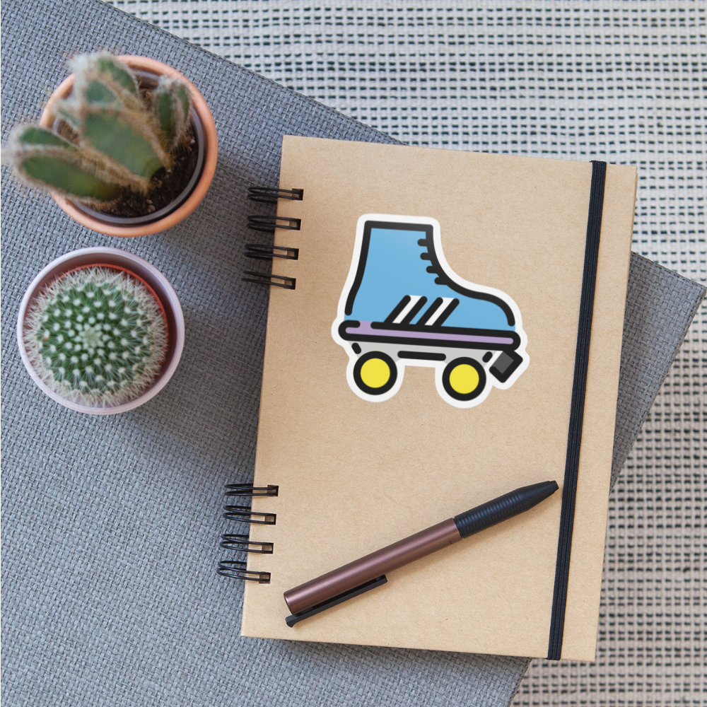 Roller Skate Moji Sticker - Emoji.Express - white matte