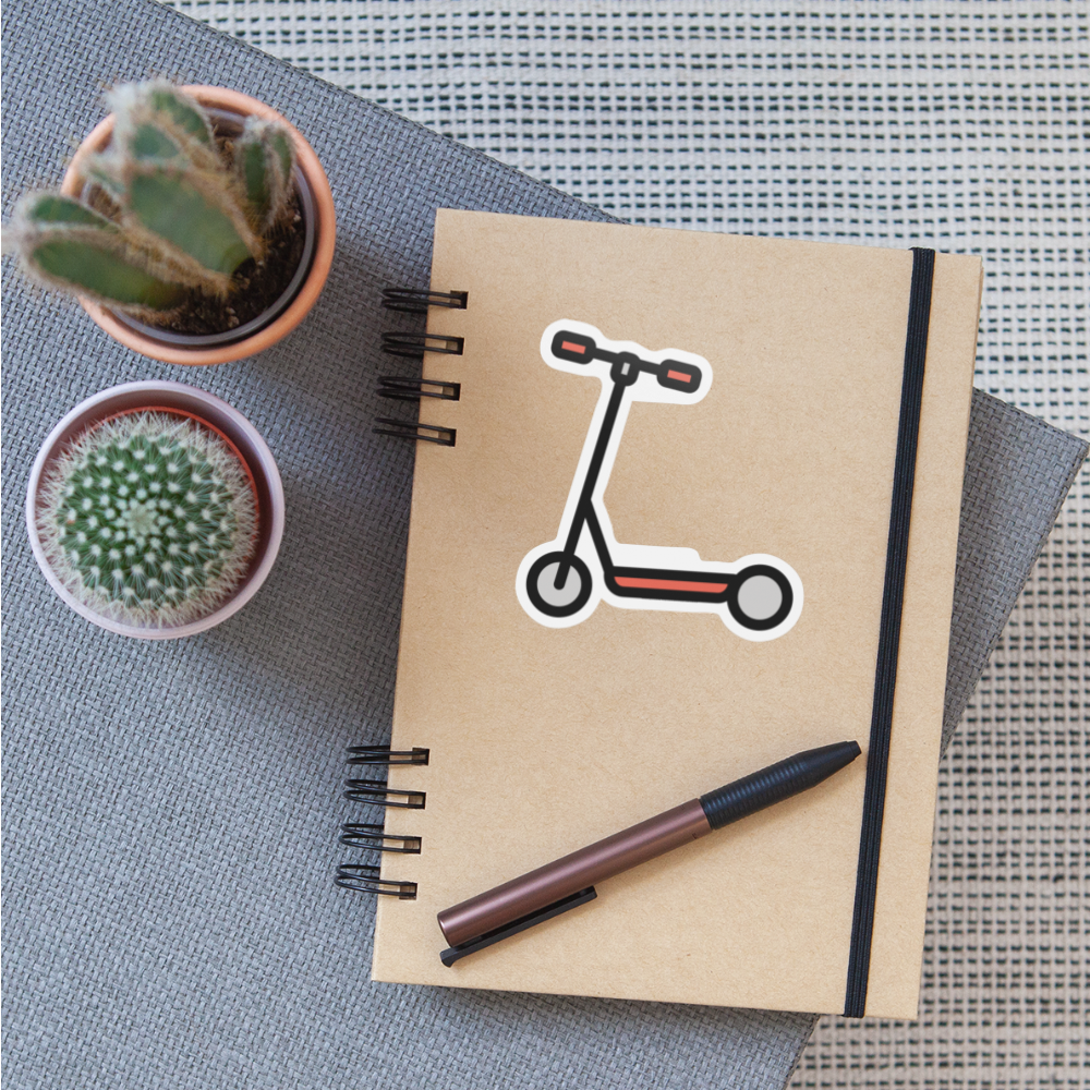Kick Scooter Moji Sticker - Emoji.Express - white matte