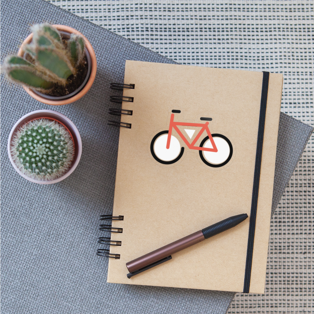Bicycle Moji Sticker - Emoji.Express - transparent glossy