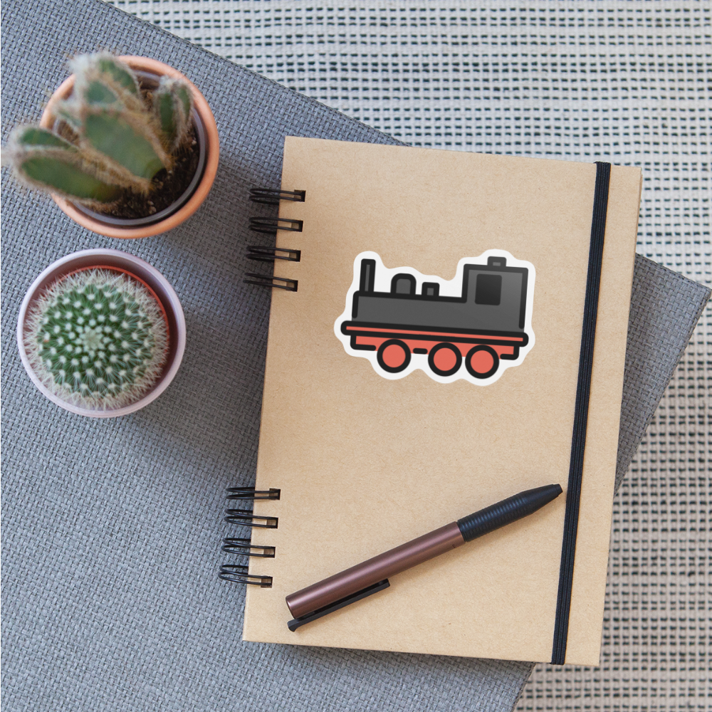 Locomotive Moji Sticker - Emoji.Express - white matte