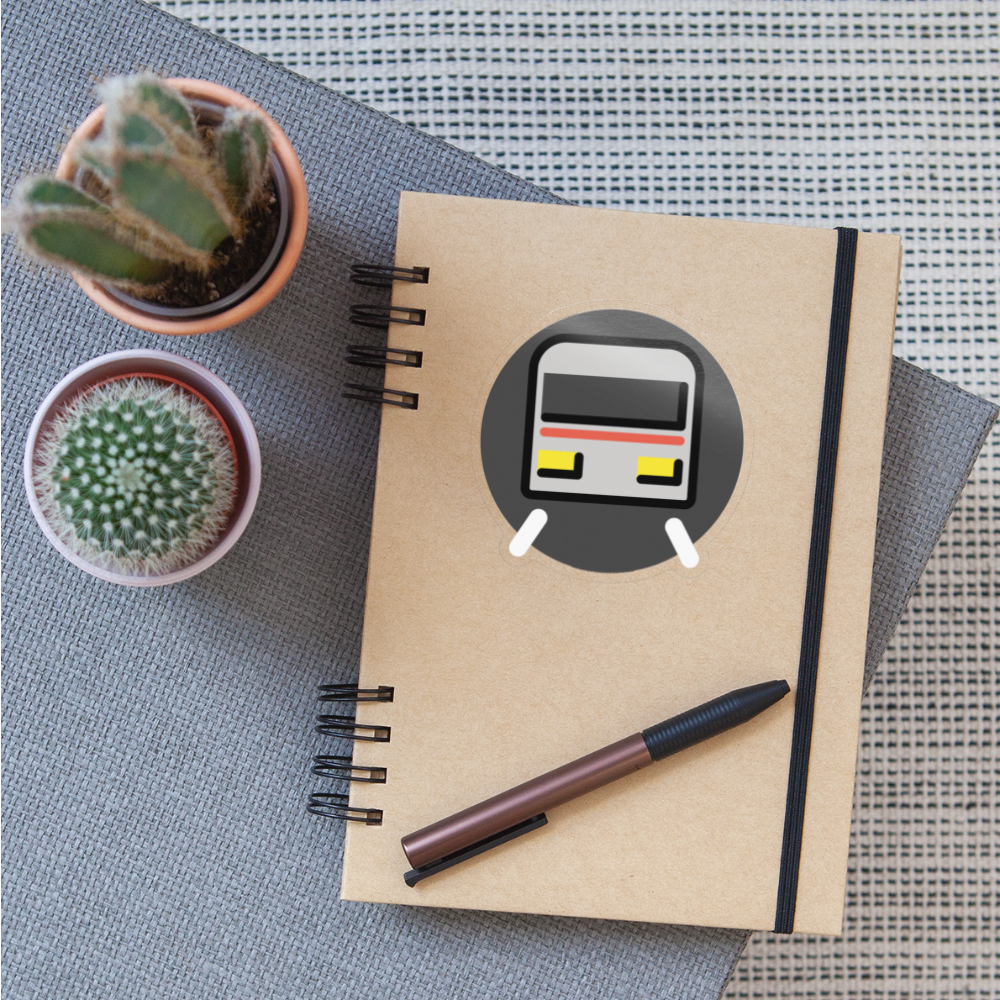Metro Moji Sticker - Emoji.Express - transparent glossy