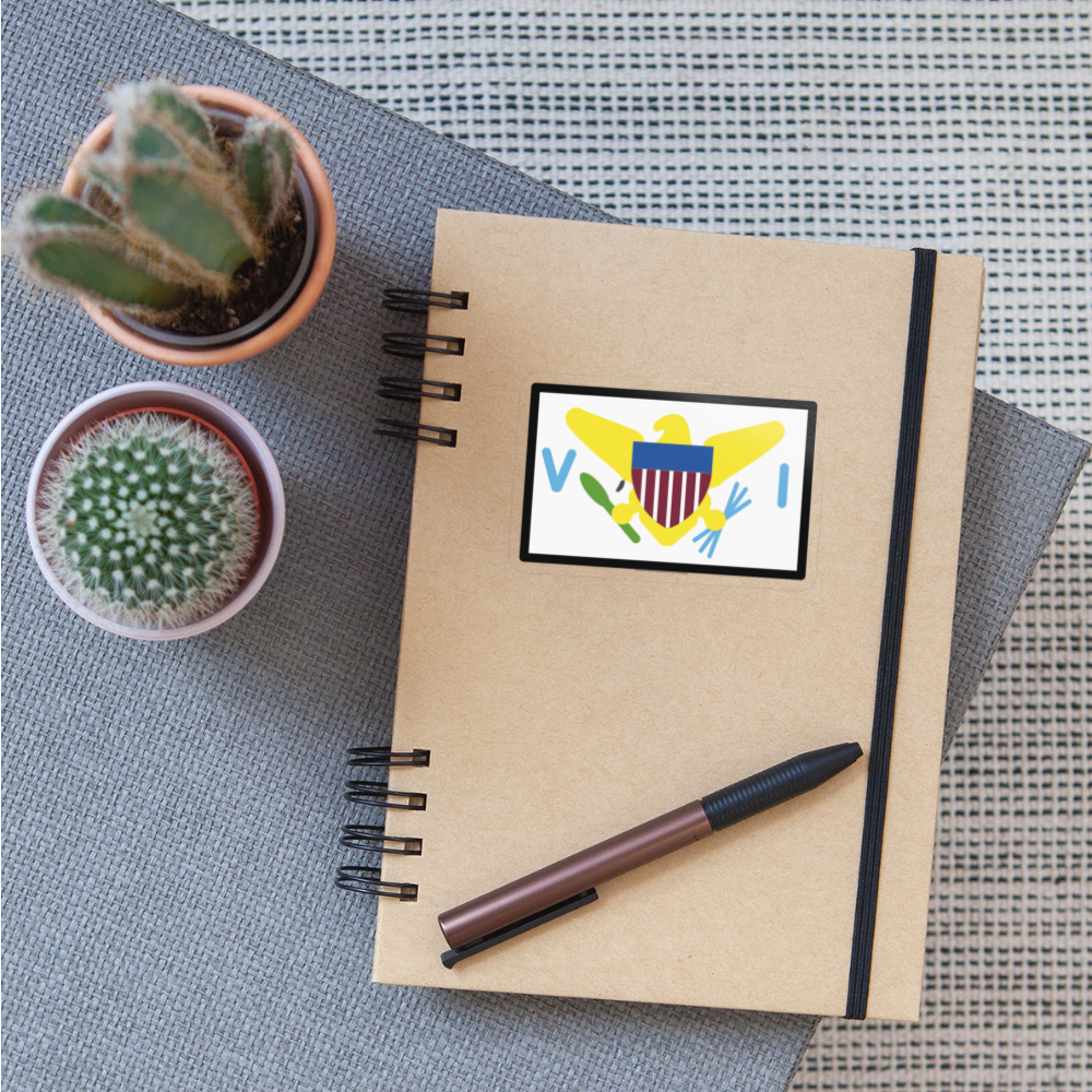 Flag: U.S. Virgin Islands Moji Sticker - Emoji.Express - transparent glossy