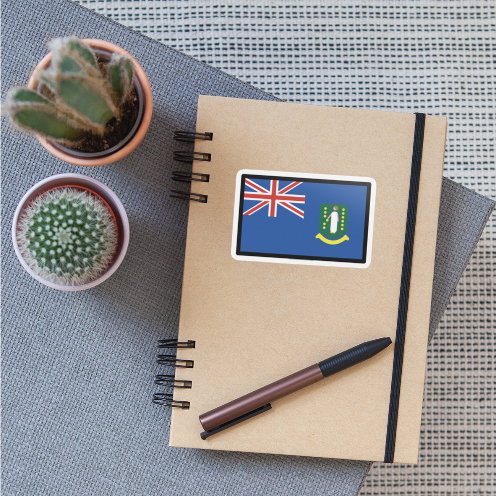 Flag: British Virgin Islands Moji Sticker - Emoji.Express - white matte