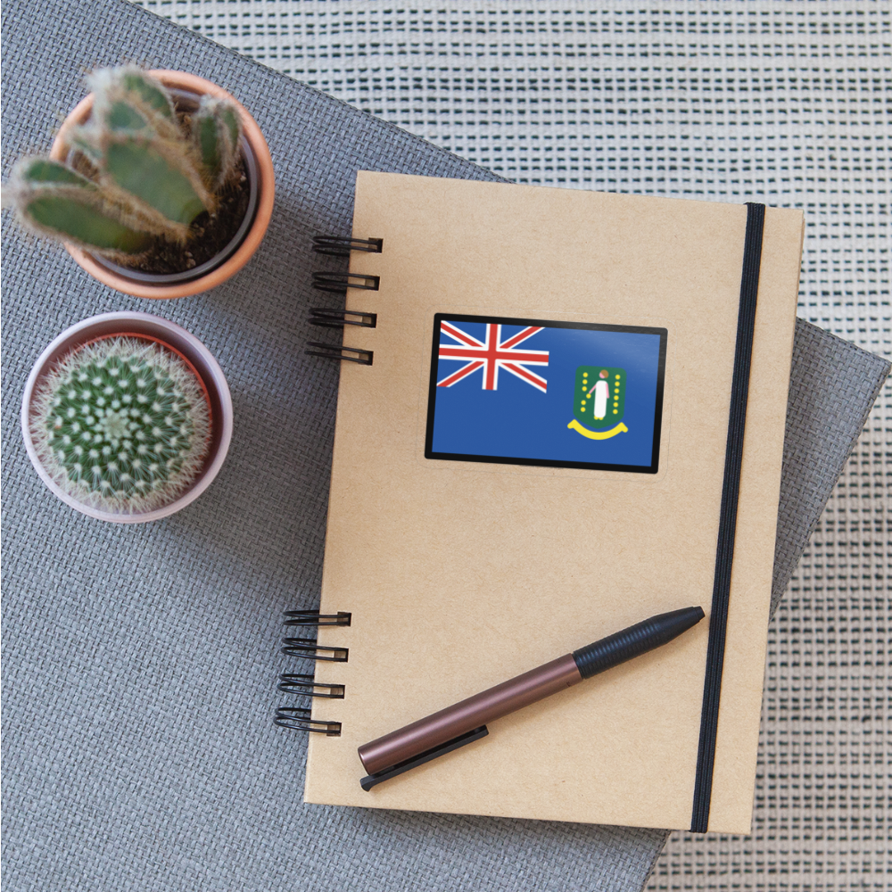 Flag: British Virgin Islands Moji Sticker - Emoji.Express - transparent glossy