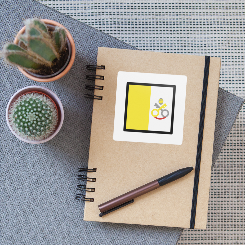 Flag: Vatican City Moji Sticker - Emoji.Express - white matte