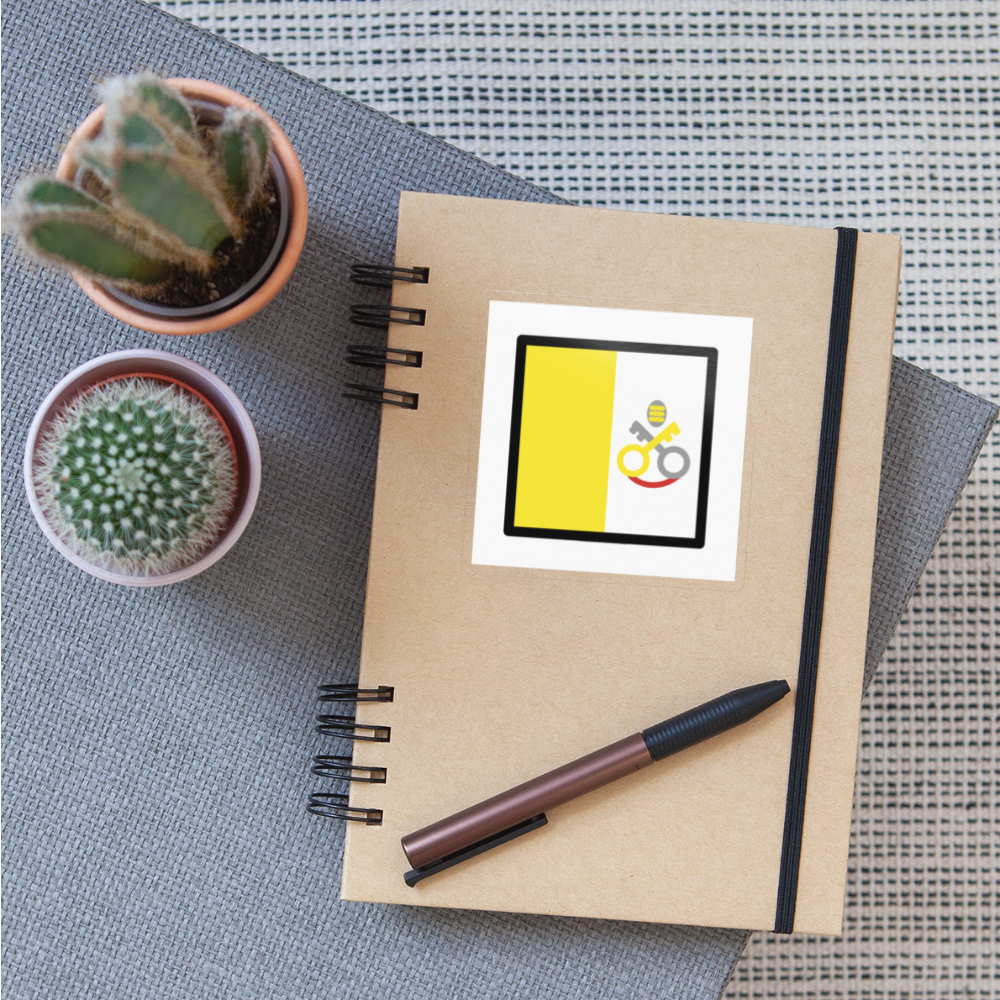 Flag: Vatican City Moji Sticker - Emoji.Express - transparent glossy