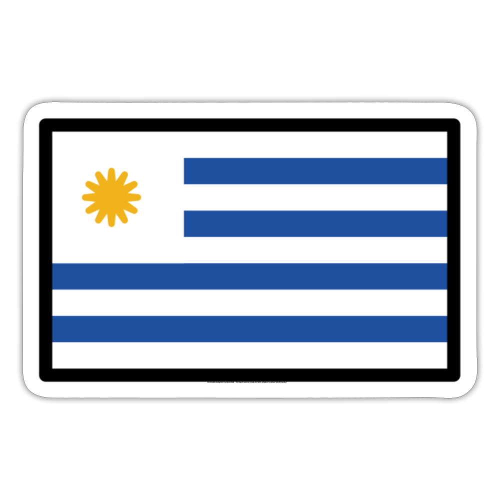 Flag: Uruguay Moji Sticker - Emoji.Express - white matte