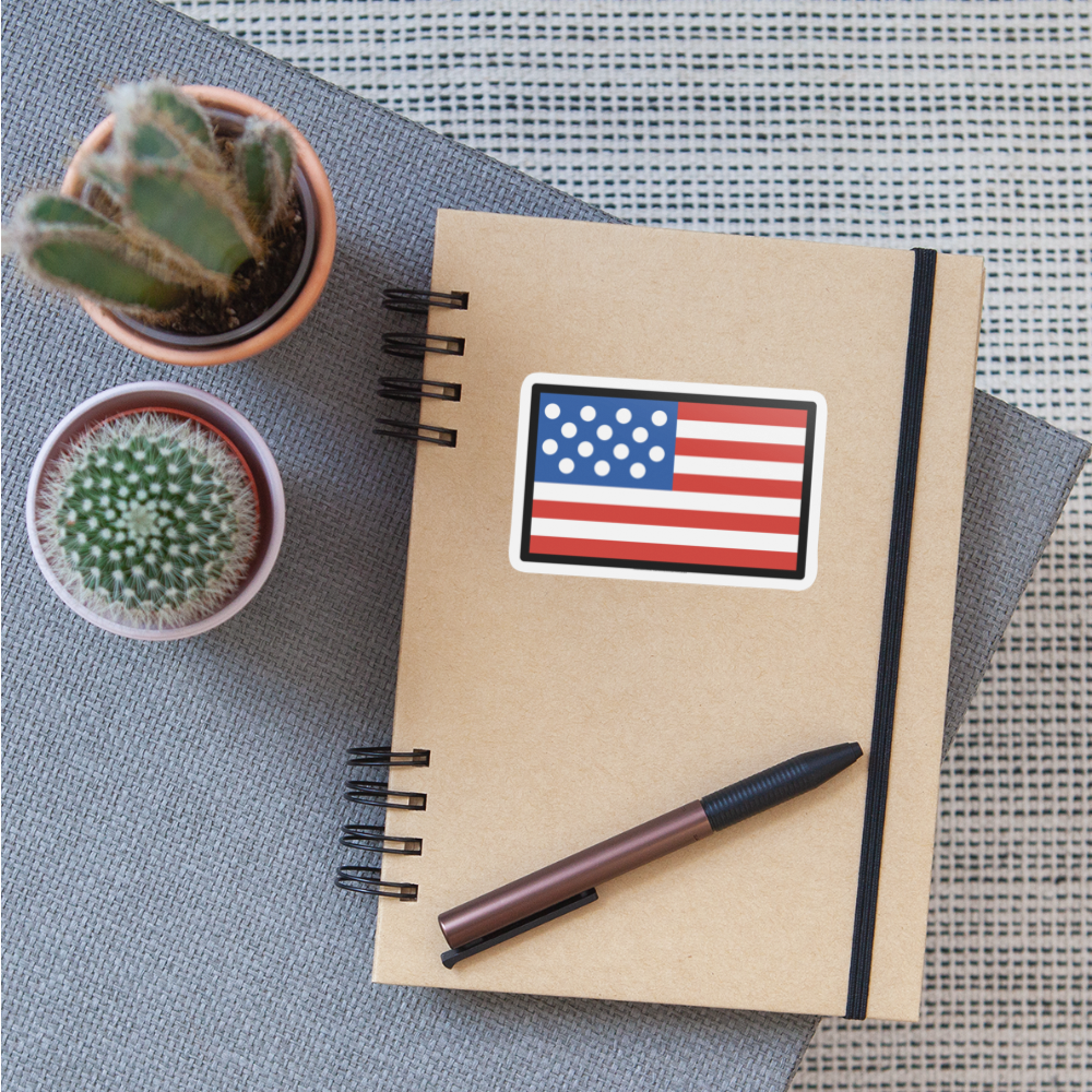 Flag: U.S Outlying Islands Moji Sticker - Emoji.Express - white matte