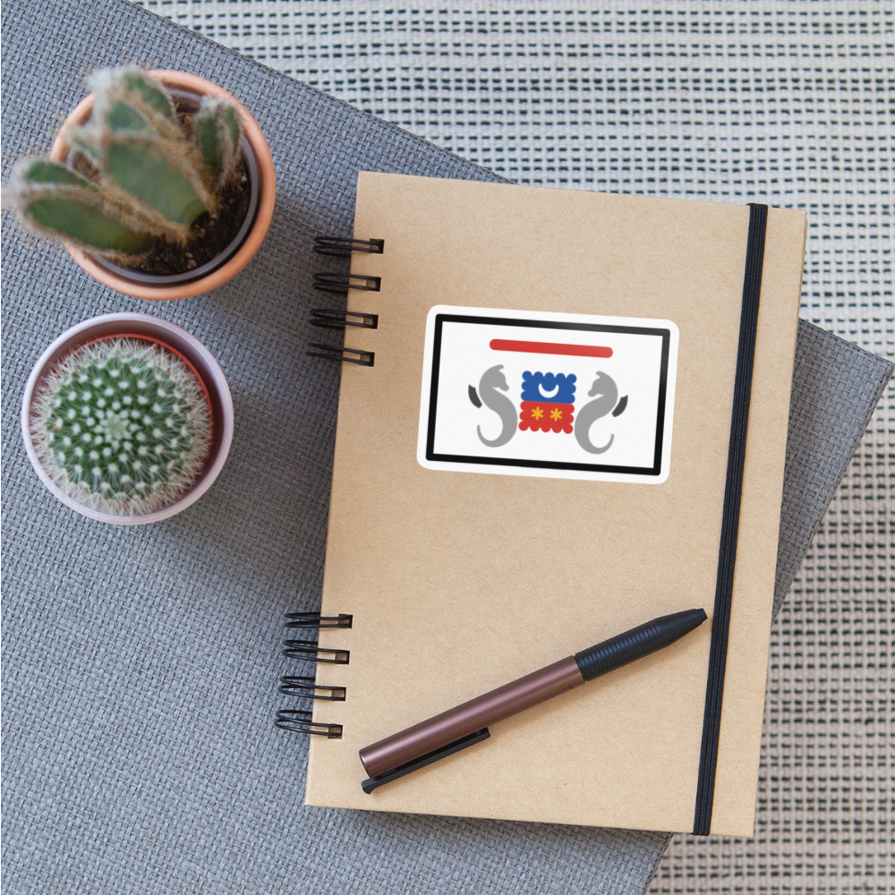 Flag:Mayotte Moji Sticker - Emoji.Express - white glossy