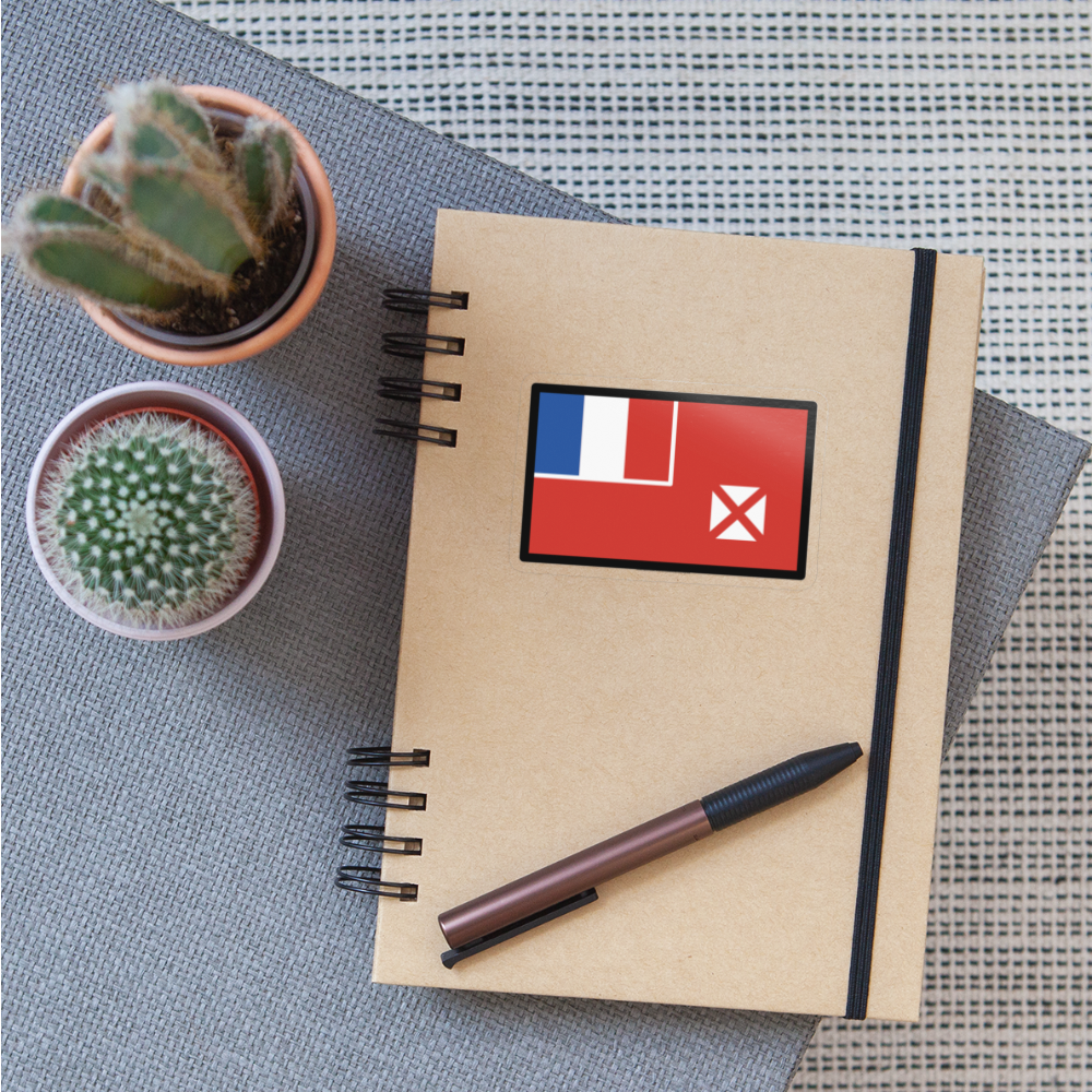 Flag: Wallis & Futuna Moji Sticker - Emoji.Express - transparent glossy