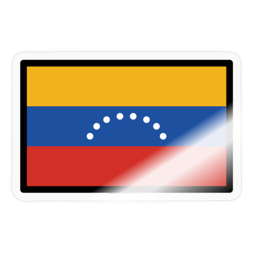 Flag: Venezuela Moji Sticker - Emoji.Express - transparent glossy