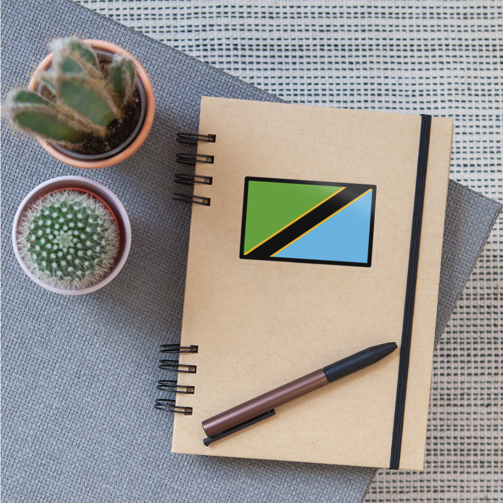 Flag: Tanzania Moji Sticker - Emoji.Express - transparent glossy