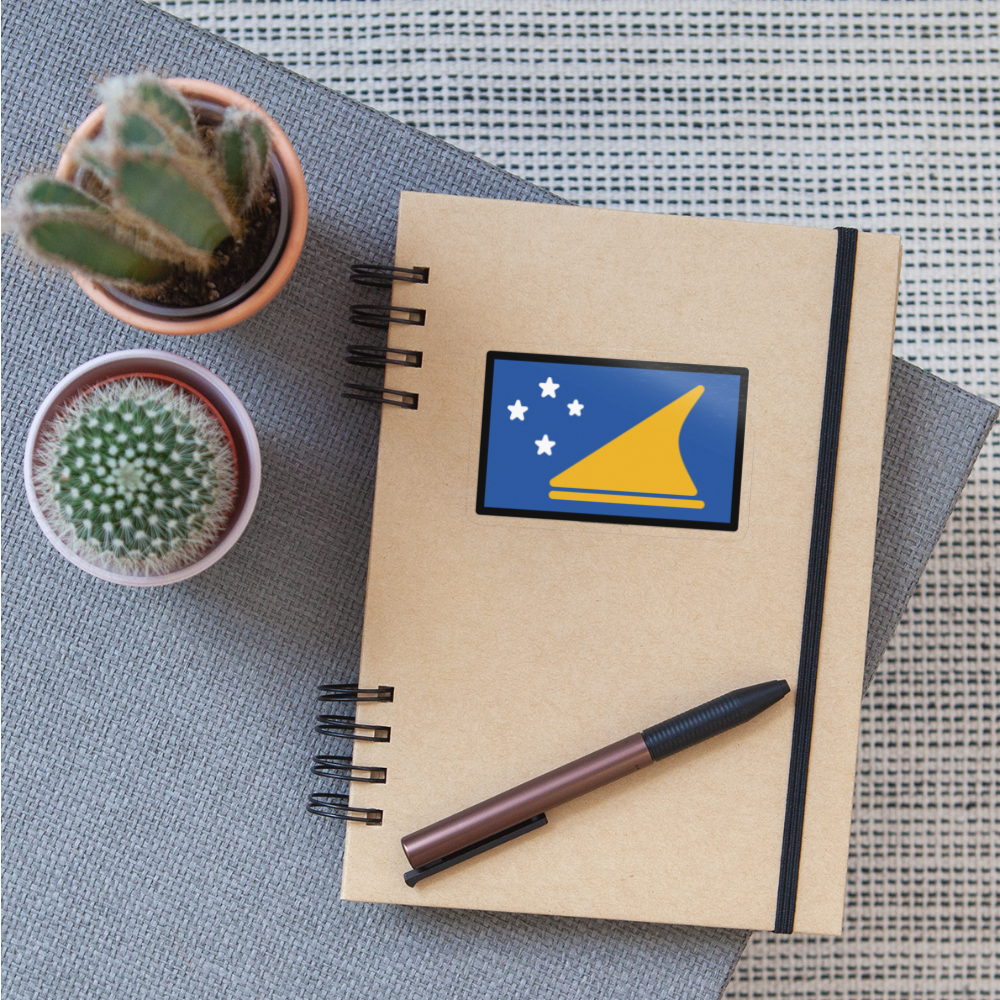 Flag: Tokelau Moji Sticker - Emoji.Express - transparent glossy