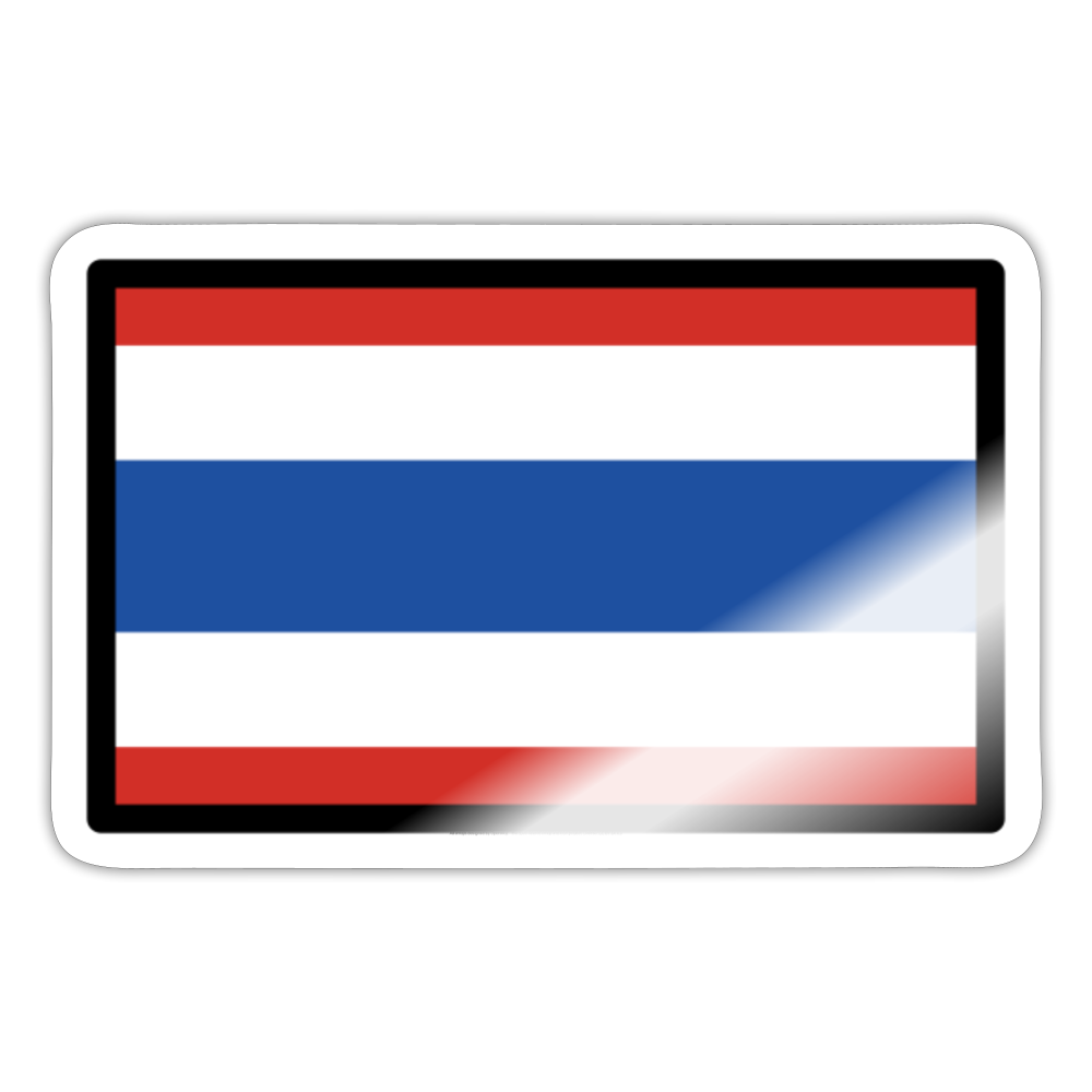 Flag: Thailand Moji Sticker - Emoji.Express - white glossy