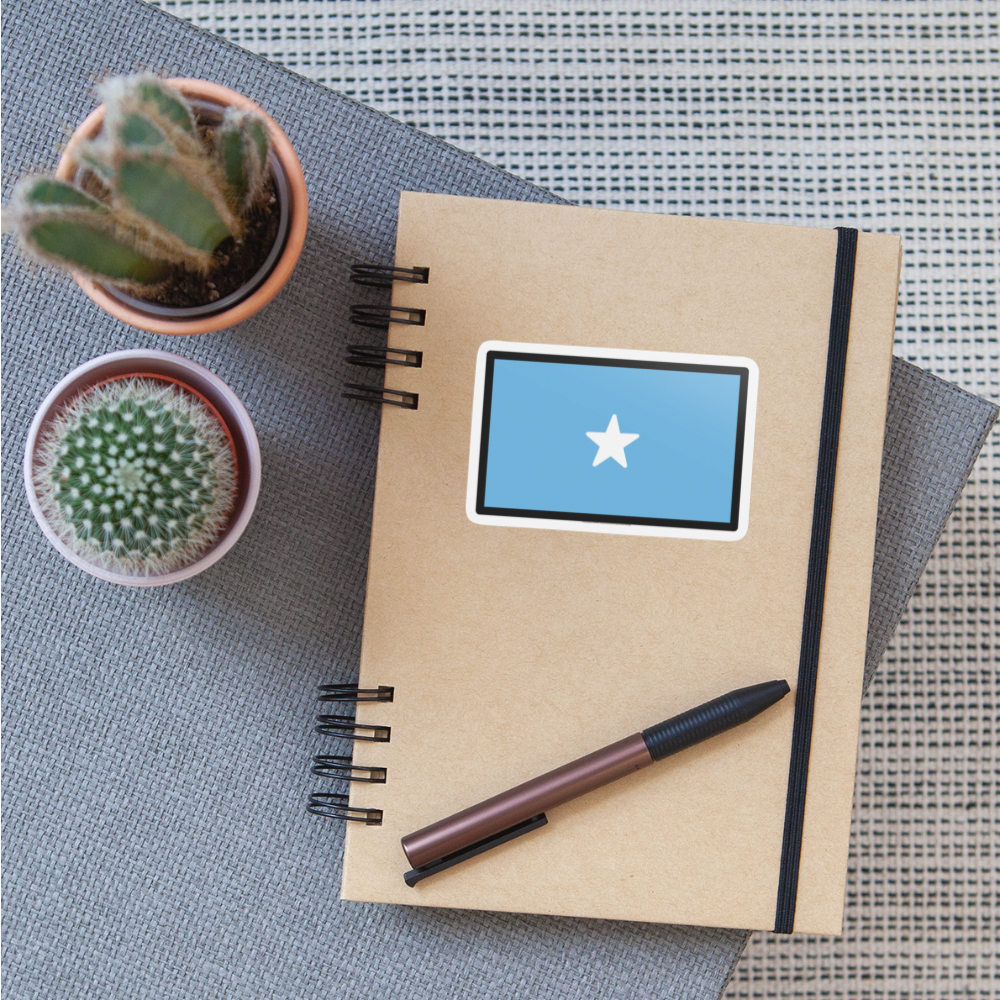 Flag: Somalia Moji Sticker - Emoji.Express - white matte