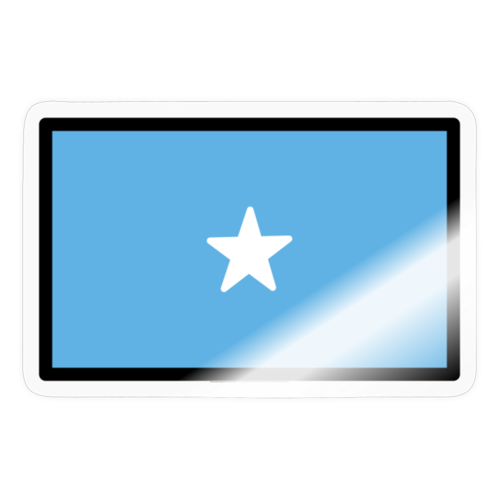 Flag: Somalia Moji Sticker - Emoji.Express - transparent glossy