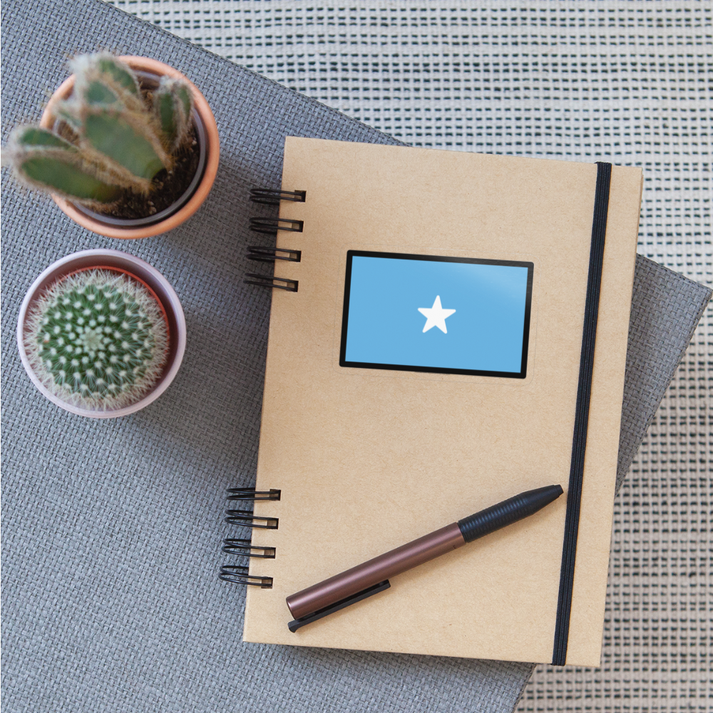 Flag: Somalia Moji Sticker - Emoji.Express - transparent glossy