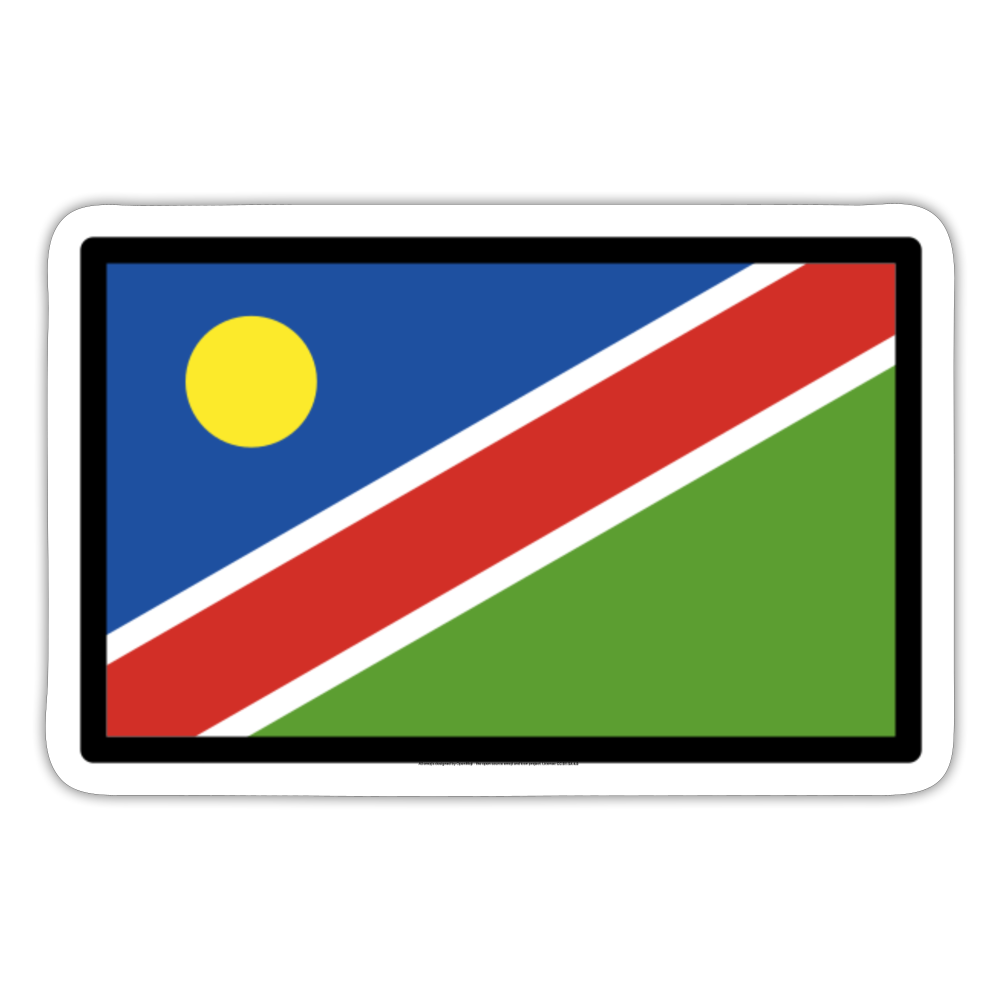Flag: Namibia Moji Sticker - Emoij.Express - white matte