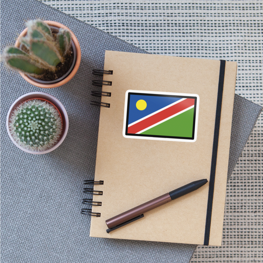 Flag: Namibia Moji Sticker - Emoij.Express - white glossy
