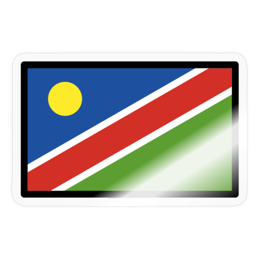 Flag: Namibia Moji Sticker - Emoij.Express - transparent glossy