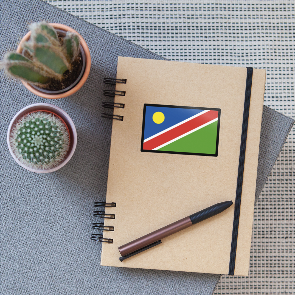 Flag: Namibia Moji Sticker - Emoij.Express - transparent glossy