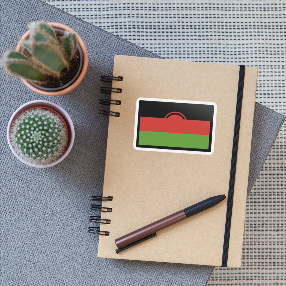 Flag: Malawi Moji Sticker - Emoij.Express - white matte
