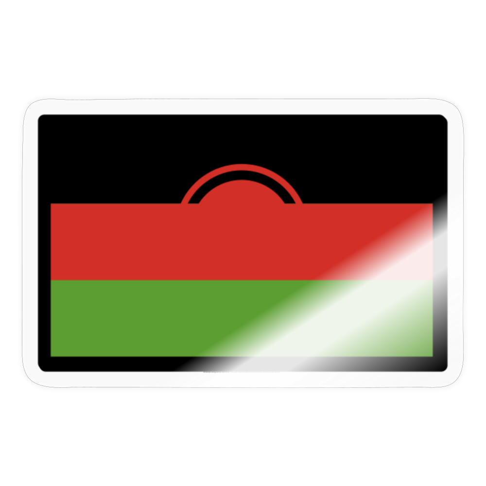 Flag: Malawi Moji Sticker - Emoij.Express - transparent glossy