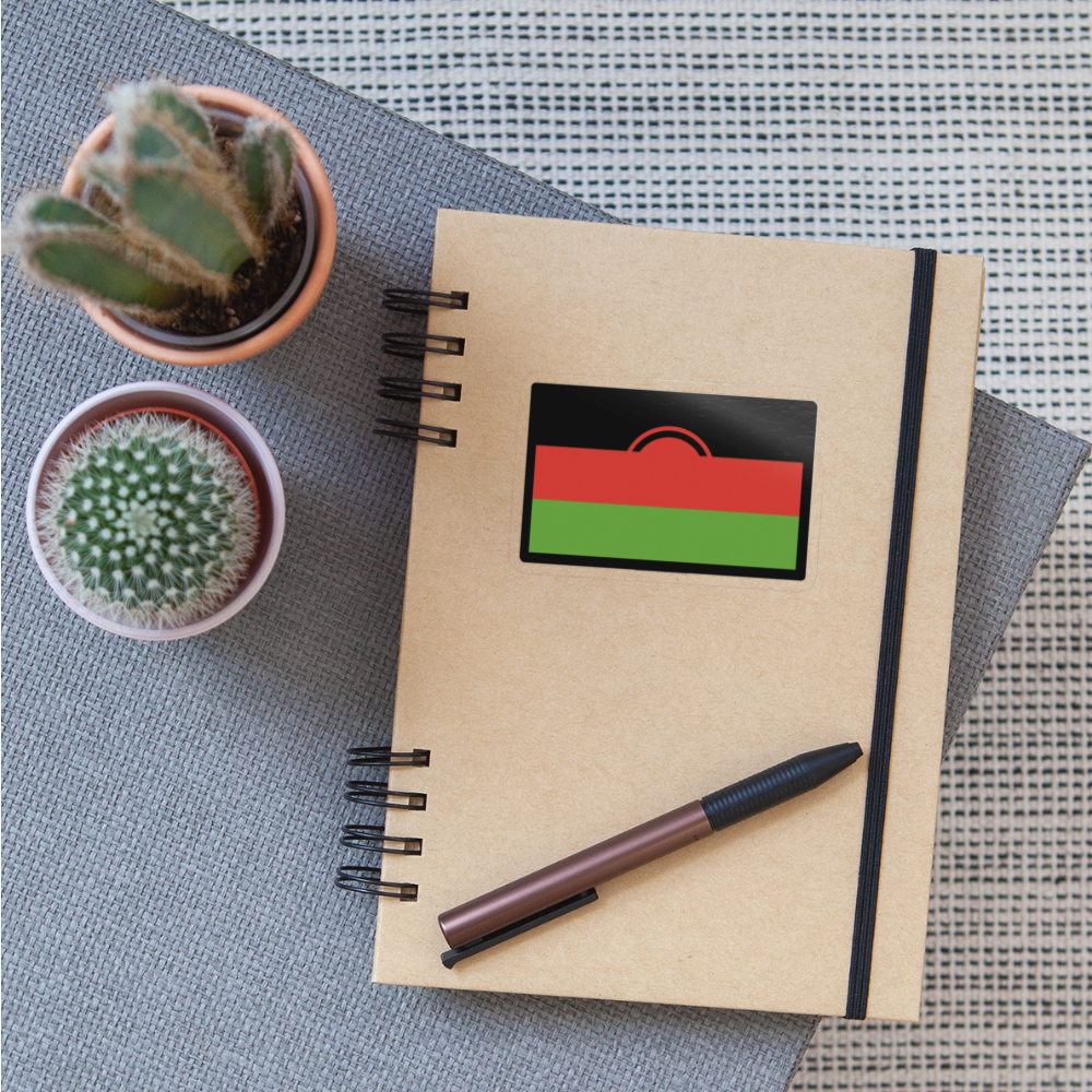 Flag: Malawi Moji Sticker - Emoij.Express - transparent glossy