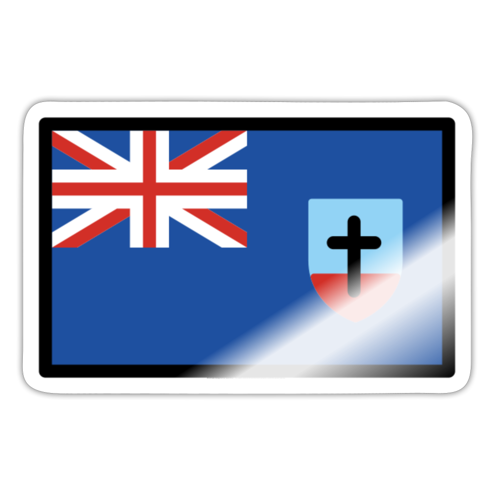 Flag: Montserrat Moji Sticker - Emoij.Express - white glossy