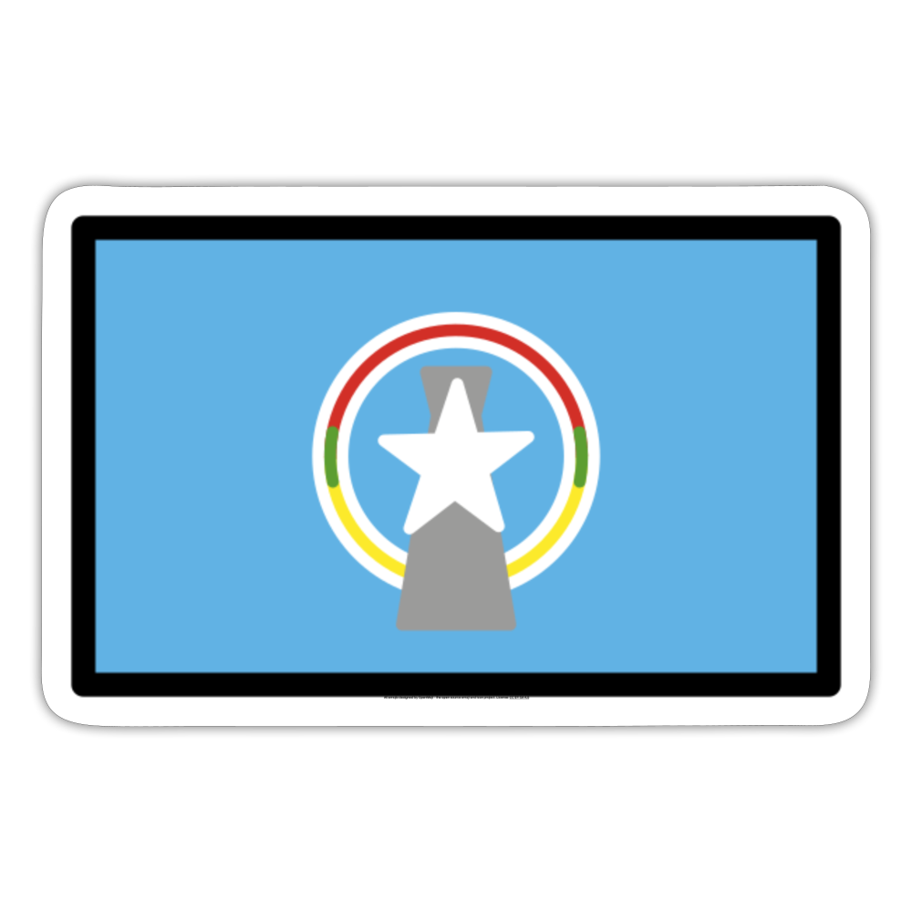 Flag: Northern Mariana Islands Moji Sticker - Emoij.Express - white matte
