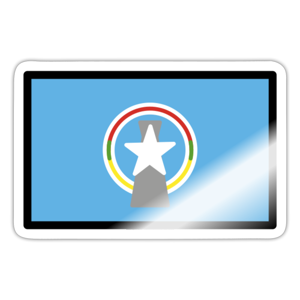 Flag: Northern Mariana Islands Moji Sticker - Emoij.Express - white glossy