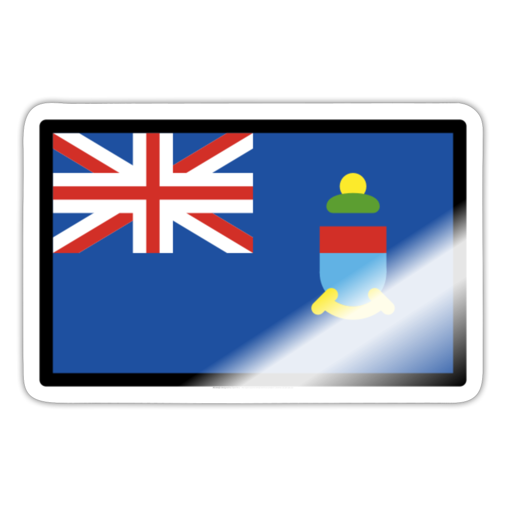 Flag: Cayman Islands Moji Sticker - Emoji.Express - white glossy
