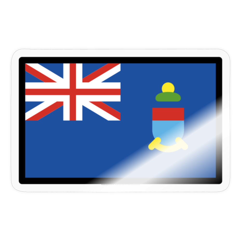 Flag: Cayman Islands Moji Sticker - Emoji.Express - transparent glossy